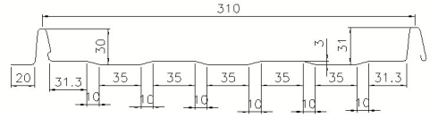 Self-lock Roof Panel Roll Forming Machine (YX450-310)